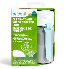 Brica Clean-to-Go Wipes Starter Pack