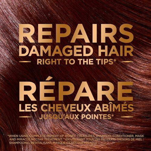 Garnier Repairing Conditioner, With Acacia Honey and Beeswax, Repairs Split Ends and Breakage, Nourishes Hair, Strengthens and Protects, For Damaged Hair, Paraben-Free, Whole Blends Honey Treasures, 1180ml