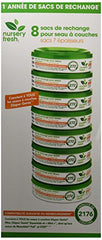 Nursery Fresh Diaper Pail Refill-8 Piece