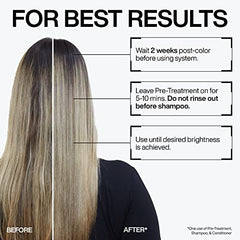 Redken Blondage High Bright Pre Treatment, Brightens and Lightens Color-Treated and Natural Blonde Hair Instantly, Infused with Vitamin C,250 ml.