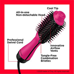 REVLON Salon One Step Hair Dryer & Volumizer, Pink