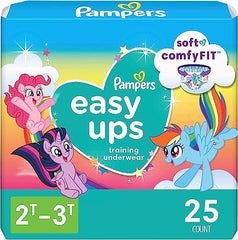 Pampers Easy Ups Training Underwear Girls 2T-3T 25 Count