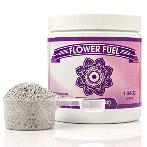 Bloom Booster and Yield Enhancer for Plants - Bigger, Heavier, Healthier Harvests, for Use in Soil and Hydroponics - Super Concentrated Phosphorus and Potassium - Flower Fuel 1-34-32, 250g