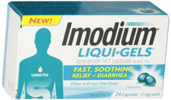 Imodium Liqui-gels, 24 Count (Pack of 1)