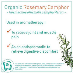 PURESSENTIEL - ROSEMARY CAMPHOR BIO ESSENTIAL OIL - 100% pure and natural - 10ml