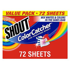 Shout Color Catcher Sheets for Laundry, Maintains Clothes Original Colors, 72 Count