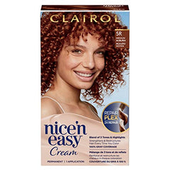 Clairol Nice'n Easy Permanent Hair Dye, 5R Medium Auburn Hair Color, 1 Count