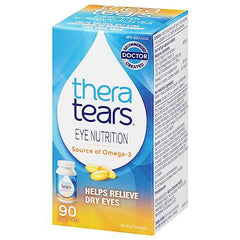 Thera Tears Nutrition Capsules for Dry Eyes - 90 Count - Eye Treatment With Omega-3