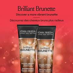 John Frieda Brilliant Brunette Colour Vibrancy Shampoo for Restored Tone and Texture (250 mL)