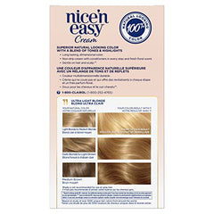 Clairol Nice'n Easy Permanent Hair Dye, 11 Ultra Light Blonde Hair Color, 1 Count