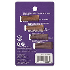 Goody Women's Bobby Pin Metallic, Brown, Small, 26 Count