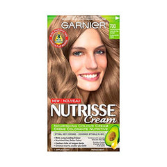 Garnier Nutrisse Cream, Permanent Hair Colour, 700 Dark Neutral Blonde, 100% Grey Coverage, Nourished Hair Enriched With Avocado Oil, 1 Application