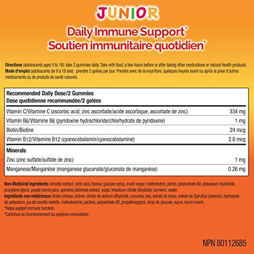 Emergen-C Junior Vitamin C Gummy Supplement, Kid's Vitamins Berry Bash, 44 Gummies