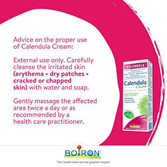 Boiron Calendula Cream, First Aid Cream, 70 g Tube, Topical Cream for Skin, Non-Greasy, Paraben-Free, Fragrance-Free