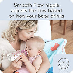 NUK Smooth Flow Nipples (2 pack) (6+ month), Clear