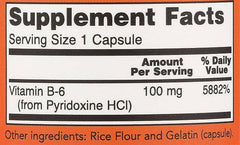 Now Foods B-6 100mg 100cap