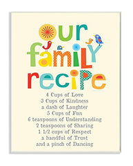 The Kids Room by Stupell Our Family Recipe List Textual Art Wall Plaque