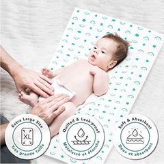 Baby Works - Disposable Change Pads, Waterproof & Leak-Proof Changing Pad, Super Soft, for Babies & Toddlers - 68x45 cm, 10 Count