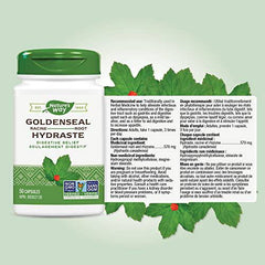 Nature's Way Goldenseal Root, Help Relieve Digestive Upset, Mild Laxative, 50 Vegetarian Capsules