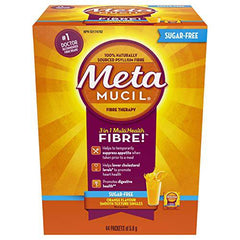 3 in 1 MultiHealth Fibre! Sugar-Free Fiber Suplement Powder Packets, Orange, 44 x 5.8 g