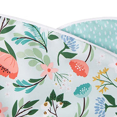 Boppy Nursing Pillow Cover, Premium Quick-Dry Fabric, Mint Flower, Fits The Original Support Boppy Pillow for Breastfeeding and Bottle Feeding, Cover Only, Nursing Support Pillow Sold Separately