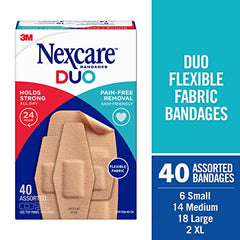 Nexcare™ Duo Bandages DSA-40-CA, Assorted Sizes, 40/pack