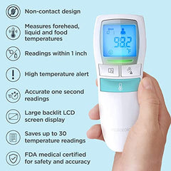 Motorola • CARE 3-in-1 Non-Contact Digital Baby Thermometer Forehead • Baby Food and Baby Body Care Temperature • Body Temperature Thermometer • MBP66N • White