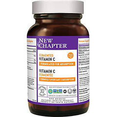 New Chapter Vitamin C + Elderberry With Fermented Vitamin C/Whole-Food Herbs + Collagen Protection, 30 Count (Pack of 1)