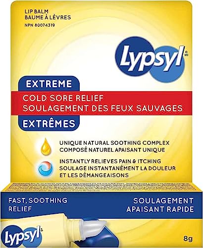 LypSyl Extreme Cold Sore Relief Lip Balm, 8gm