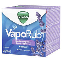 Vicks VapoRub Nasal Decongestant Cough Suppressant Ointment, Lavender Scent, 50 g