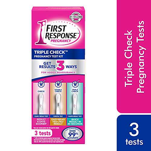 Triple Check Pregnancy Test Kit, 2 Analog, 1 Digital - Zecoya