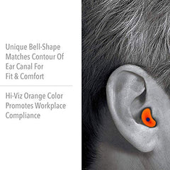 Honeywell Howard Leight by Quiet Reusable Earplugs, 100 Pairs (QD1), Orange