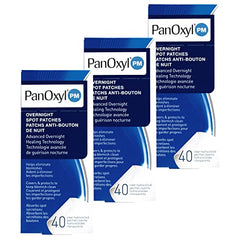 PanOxyl PM Patches 3 Pack (120 Count) PM Patches Bundle