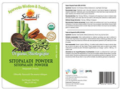 Sewanti Organic Sitopaladi Powder 100g/ NPN 80118254/ For Cough & Cold, Indigestion