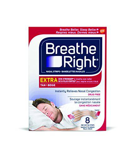 Breathe Right Extra Tan 8ct