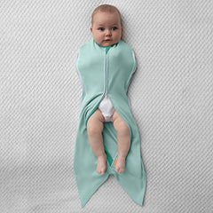 SwaddleMe Room to Grow™ Pod – 0-6 Months, 1-Pack (Teal Waves) Compression Swaddle Grows with Baby and Helps Prevent The Startle Reflex for Comfortable Sleep