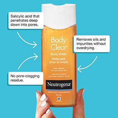 Neutrogena Body Clear Acne Body Wash with Salicylic Acid, 250 mL