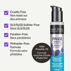 John Frieda Frizz Ease Dream Curls Nourishing Crème Oil for Defined Curly Hair (100 mL)