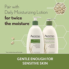 Aveeno Daily Moisturizing Body Wash with Pump, Colloidal Oatmeal, Women's, Men's - Sensitive, Combination Skin - Hydrating, Soap-Free Body Scrub, 975 mL