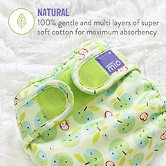 Bambino Mio Mioduo Two-Piece Cloth Diaper, Lemon Drop, Size 1 (< 9kgs)