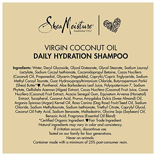 SheaMoisture 100% Virgin Coconut Oil Daily Hydration Shampoo - Zecoya