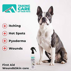 Forticept Maxi-Wash Hot Spot Treatment, Wound Care Antiseptic & Itch Relief Spray for Dogs and Cats. Relives Scratching, Rashes, Sores, Itchy Skin and Paw Licking 8 oz