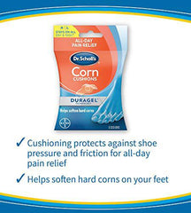 Dr. Scholl's CORN CUSHION with Duragel Technology, 6ct // Cushioning Protection against Shoe Pressure and Friction that Fits Easily In Any Shoe for Immediate and All-Day Pain Relief