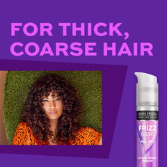 John Frieda Frizz Ease Extra Strength Serum for Frizz-Free Hair, Ideal for Thick, Coarse Hair (50 mL)