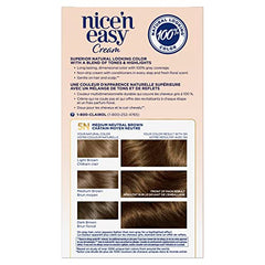 Clairol Nice'n Easy Permanent Hair Dye, 5N Medium Neutral Brown Hair Color, 1 Count