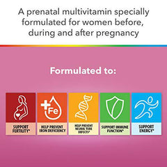 Centrum Prenatal+DHA Multivitamin Supplement with DHA/EPA Omega 3 Combo Pack, 120 Total Count