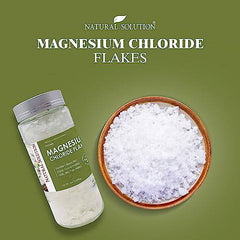 Natural Solution Pure Magnesium Chloride Flakes, Therapeutic Grade, Stress Relief and Relaxation - 0.77 lbs