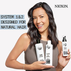 Nioxin System 2 Scalp & Hair Treatment, Natural Hair with Progressed Thinning, 3.4 oz