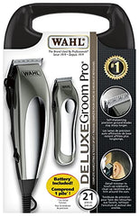 Wahl Canada Deluxe Groom Pro, Complete Haircutting & Touch Up Kit, Self-sharpening precision ground blades stay sharp longer, perfect for touch ups - Model 3170