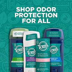 Tom's of Maine Long-Lasting Aluminum-Free Natural Deodorant for Men, Mountain Spring, 2.8 oz. (Packaging May Vary)